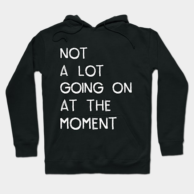 Not a Lot Going on at The Moment Hoodie by CoolandCreative